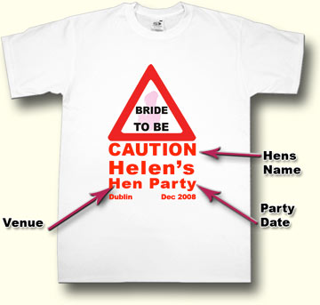 bridetobe Hen Party T shirt