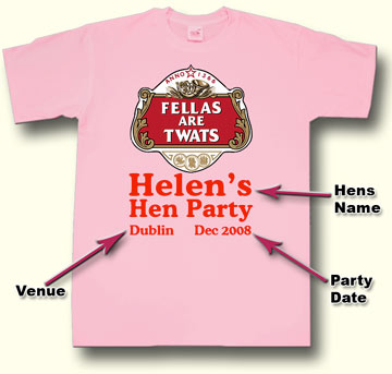 fellasaretwats Hen Party T shirt