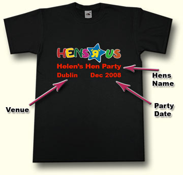 Hens R us Hen Party T shirt