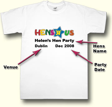 Hens R Us Hen Party T shirt