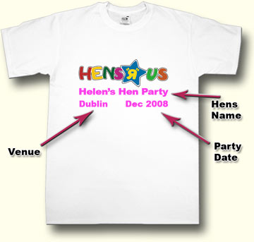 Hens R Us Hen Party T shirt