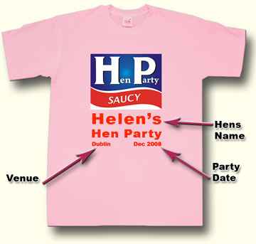 hp Hen Party T shirt