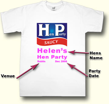 hp Hen Party T shirt