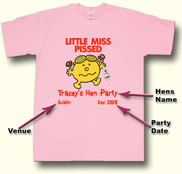 littlemisspissed Hen Party T shirt