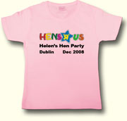 Hens R us Hen Party t shirt in Pink