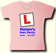Learner Hen Party t shirt in Pink