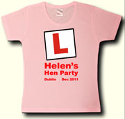 Learner hens party t shirt