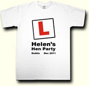 Learner hens party t shirt