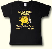 Little Miss Pissed Party t shirt in black