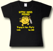 Little Miss Pissed Party t shirt in black