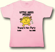 Little Miss Pissed Party t shirt in Pink
