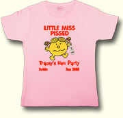 Little Miss Pissed Party t shirt in Pink