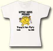 Little Miss Pissed Party t shirt in white
