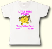 Little Miss Pissed Party t shirt in white