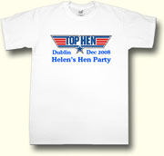 Top Hen hens party t shirt