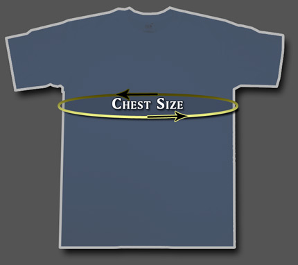 t shirt chest sizes